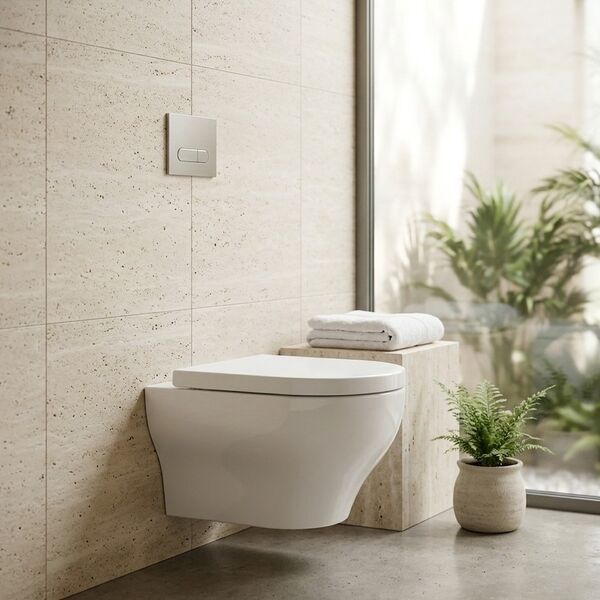 Olympia Ceramic Clear Wall Hung WC 3D Model