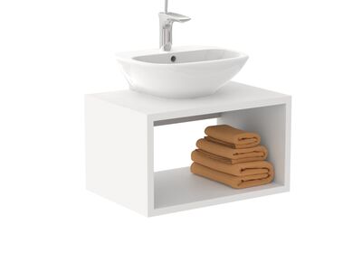 Clear WahsBasin 45 Wall Hung Furniture