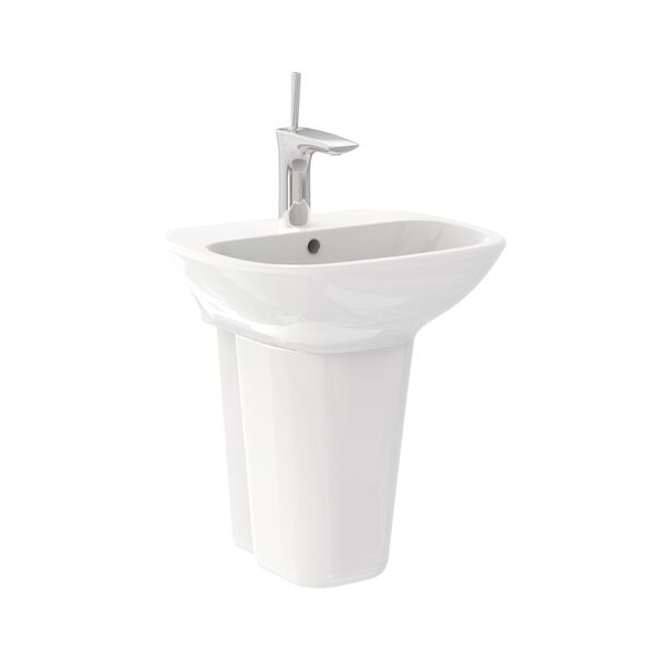 Clear WahsBasin 45 Wall Hung Pedestal