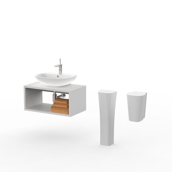 Olympia Ceramica Clear WashBasin 02 3D model — studio render