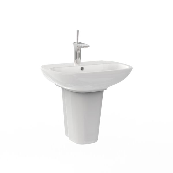 Olympia Ceramica Clear WashBasin + set 02 3D model — studio render