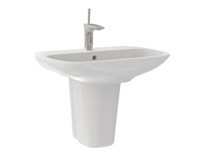Clear WahsBasin d65-46-14 Wall Hung Pedestal