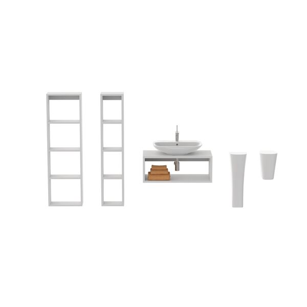 Clear WashBasin + Set 03 3D Model