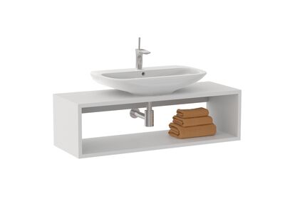 Clear WahsBasin 75-45-14 Wall Hung Furniture
