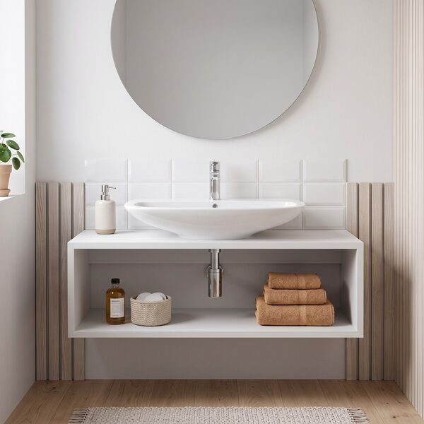 Olympia Ceramica Clear WashBasin + set 04 3D model — studio render