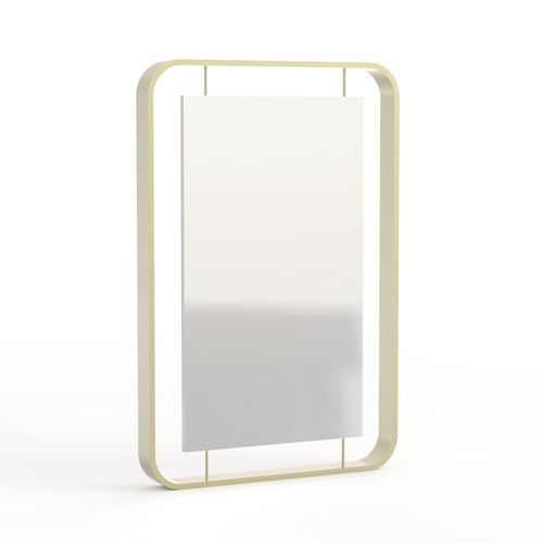 Metal Frame Rectangular Mirror 01 3D Model