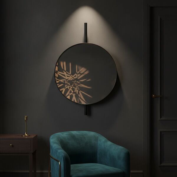Metal Frame Round Mirror 02 3D Model