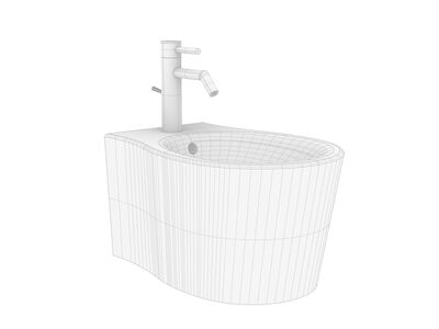 Olympia Formosa 2.0 WHBidet d54 37 29 Rhino3DMShaded