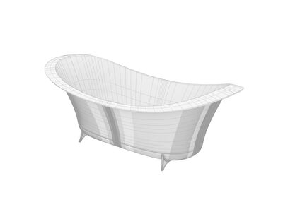 Olympia Formosa 2.0 Bathtub feet d185 86 67 Rhino3DMShaded
