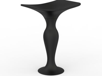 Formosa 2.0 Washbasin rectangular + Pedestal d65 45 70 Matt Black
