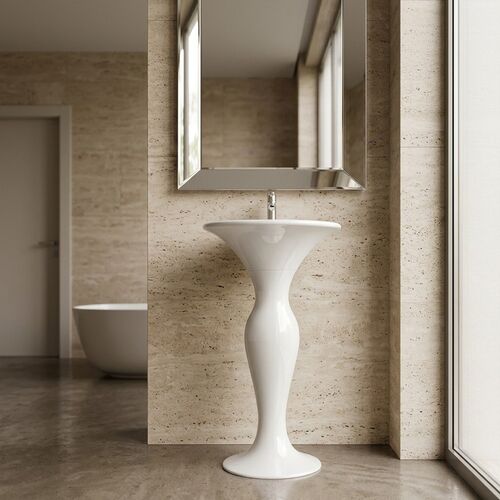 Formosa 2.0 Washbasin rounded + Pedestal 3D Model