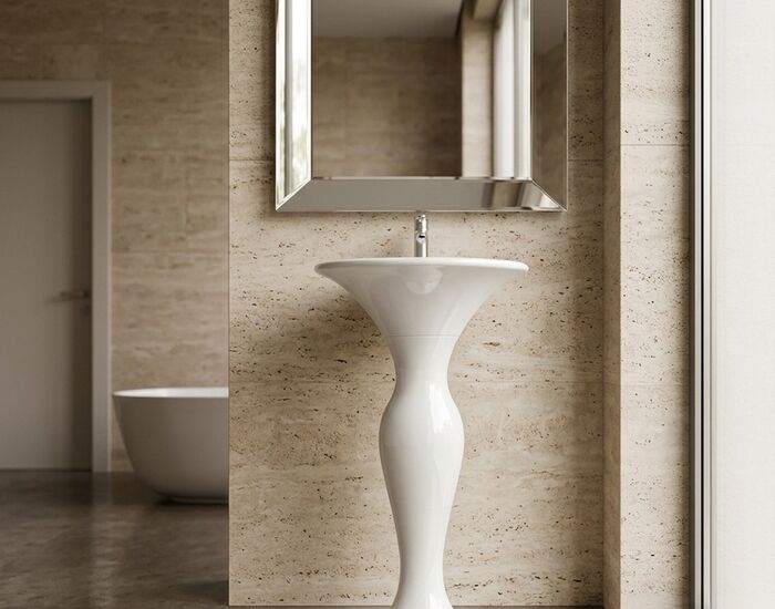 Formosa 2.0 Washbasin rounded + Pedestal 3D Model