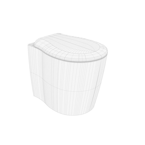 Olympia Ceramica Formosa 2.0 WC 3D model — clay shaded view
