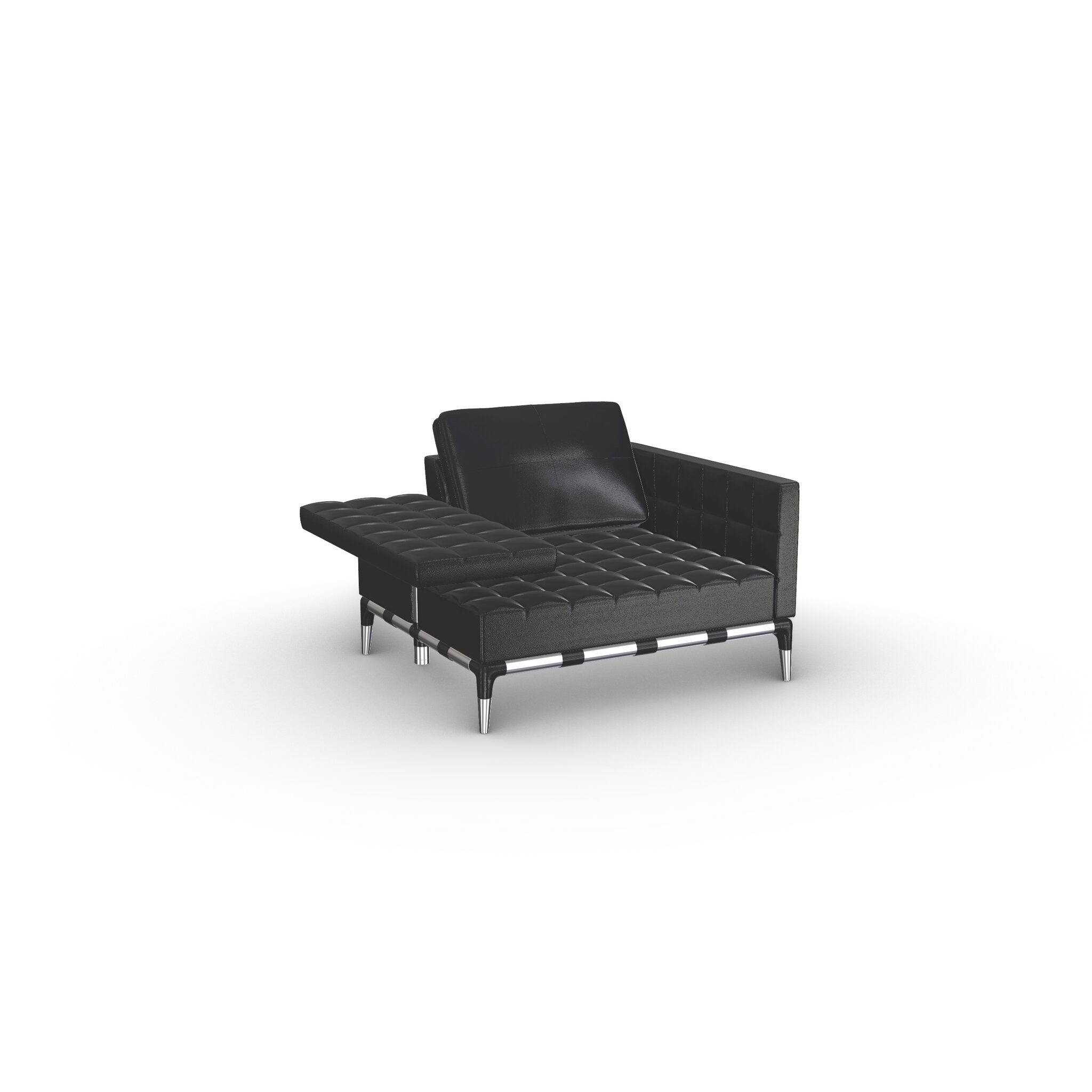 241 Privé Mid Single Chaise Longue 3D Model