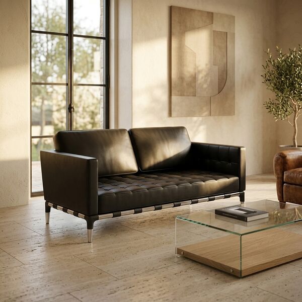 Cassina 241 Privé Sofa Double 3D model — styled interior scene