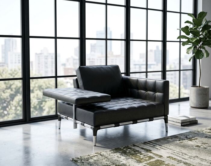 241 Privé Mid Single Chaise Longue 3D Model