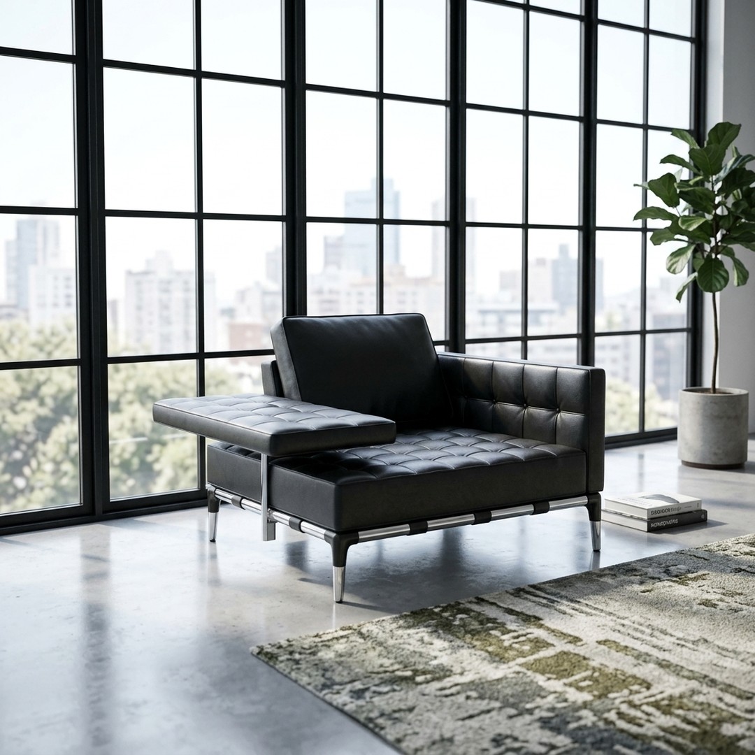 241 Privé Mid Single Chaise Longue 3D Model