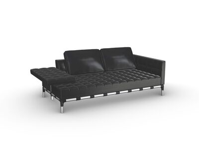 241 Privé Sofa Mid Chaise Longue Double 3D Model