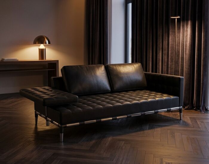 241 Privé Sofa Mid Chaise Longue Double 3D Model