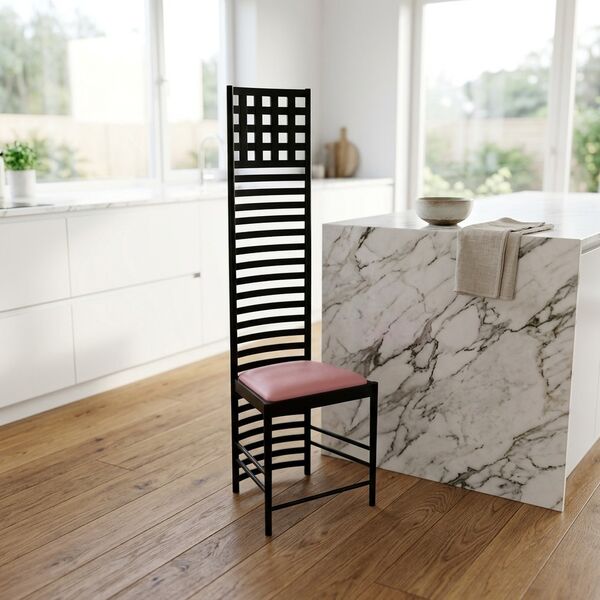 Cassina 292 Hill House Chair 3D model — styled interior scene