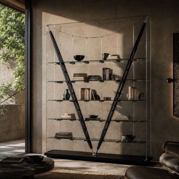 Cassina 838 Veliero Bookcase 3D model — styled interior scene
