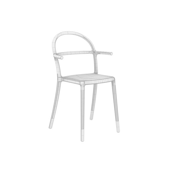 Kartell Generic C Chair Rhino3DMShaded
