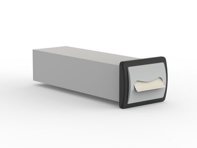 Dispenser Plastic Built In Napkin 01 3D Model