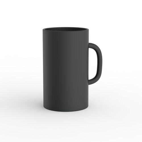 Ceramic Black Mug 04 3D Model