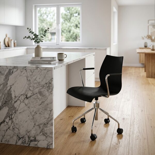 Kartell Maui Armrest Office Chair 3D model — styled interior scene