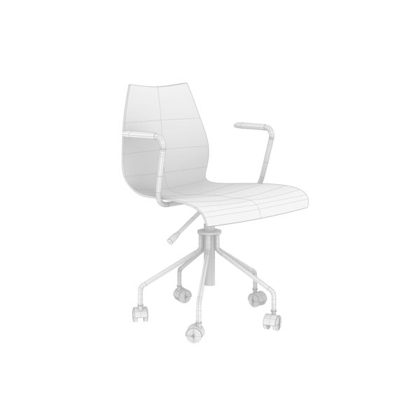 Maui Armrest Office Chair 3D Model