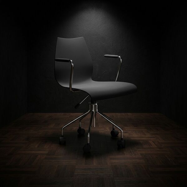 Kartell Maui Armrest Office Chair 3D model — product view