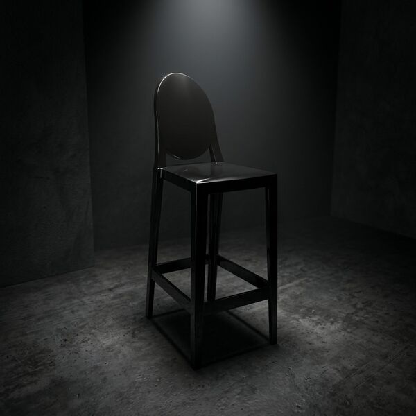 Kartell One More Round Stool 3D model — product view
