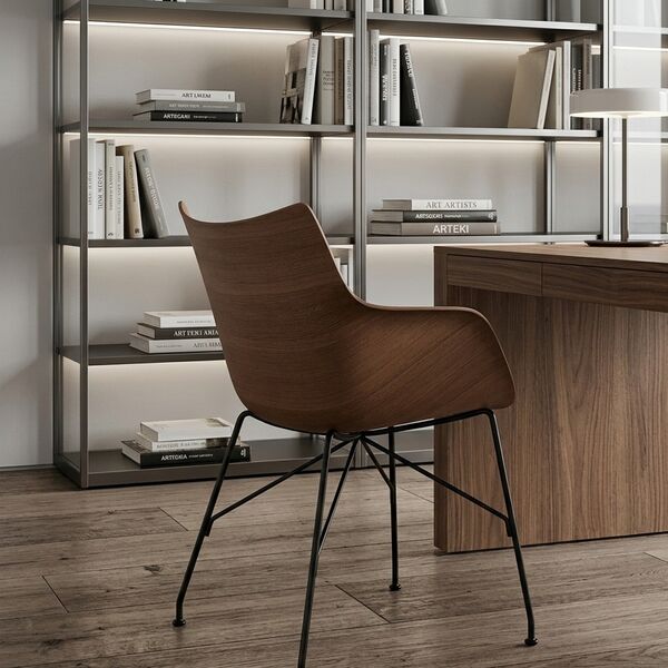 Kartell QWood Chair 3D Model ambient interior scene 1