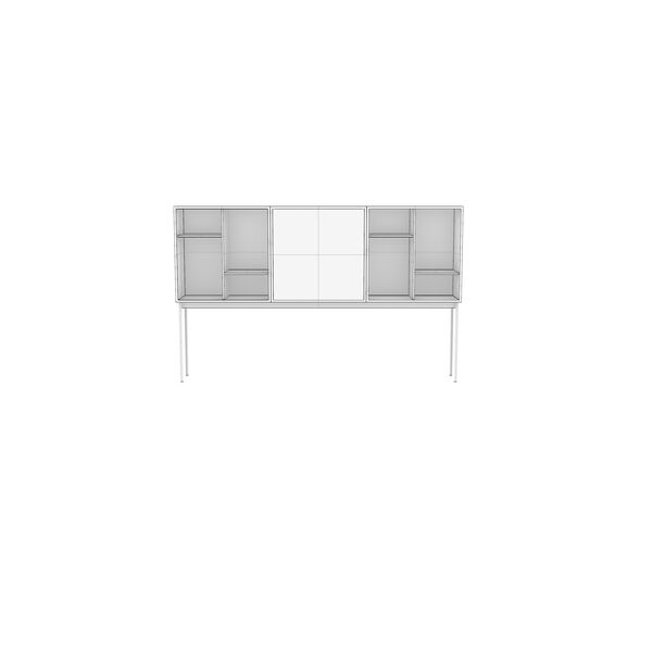 Cassina 20 Casiers Standard 3D model — clay shaded view
