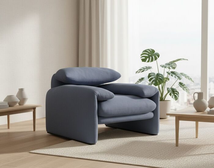 675 Maralunga Armchair 3D Model