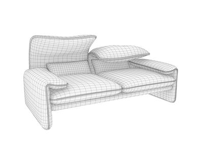 Cassina 675 Maralunga Sofa 2 Seats sv.jpg