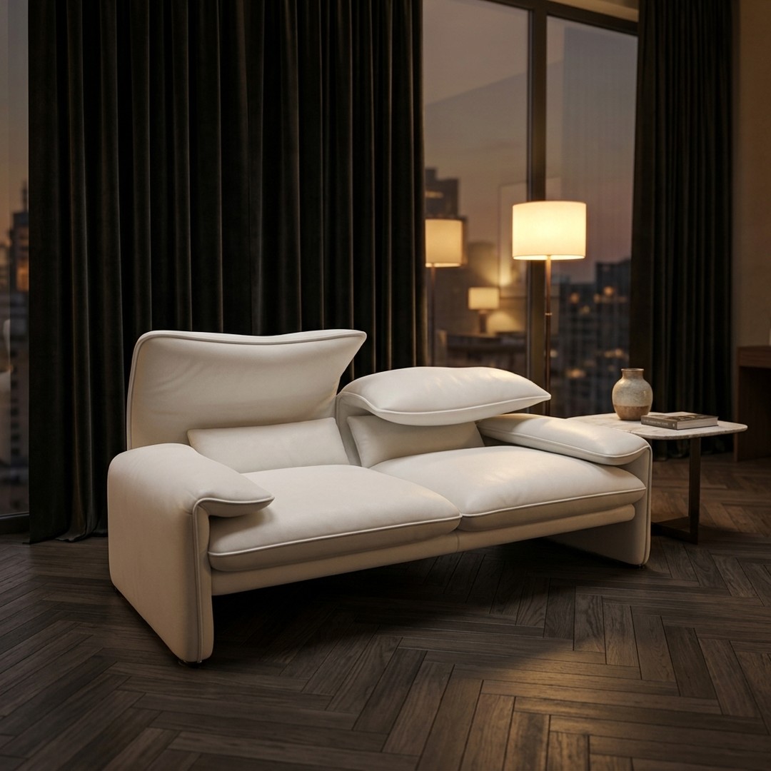 675 Maralunga Sofa 2 Seats 3D Model