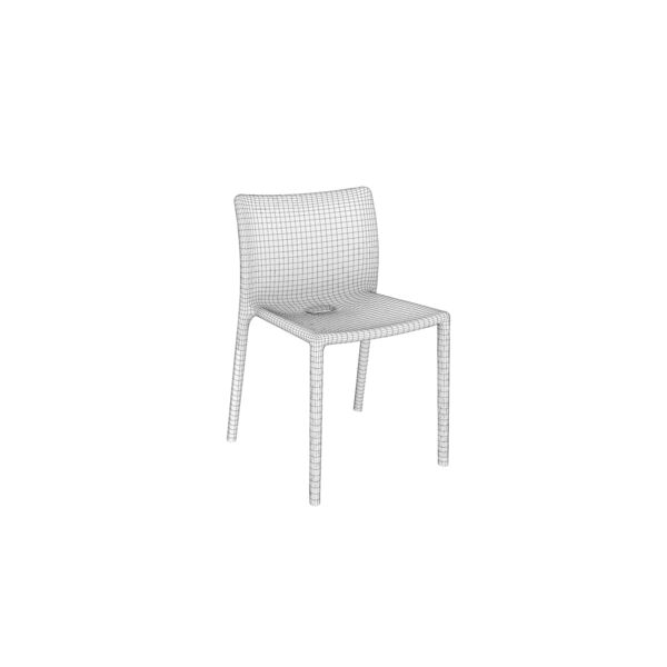 Magis Air Chair 3D model — clay shaded view