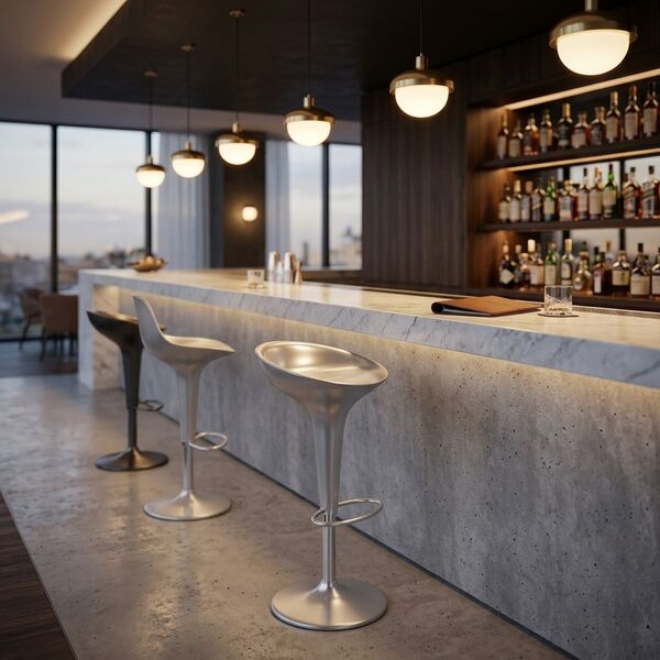 Magis Al Bombo Stool 3D model — styled interior scene
