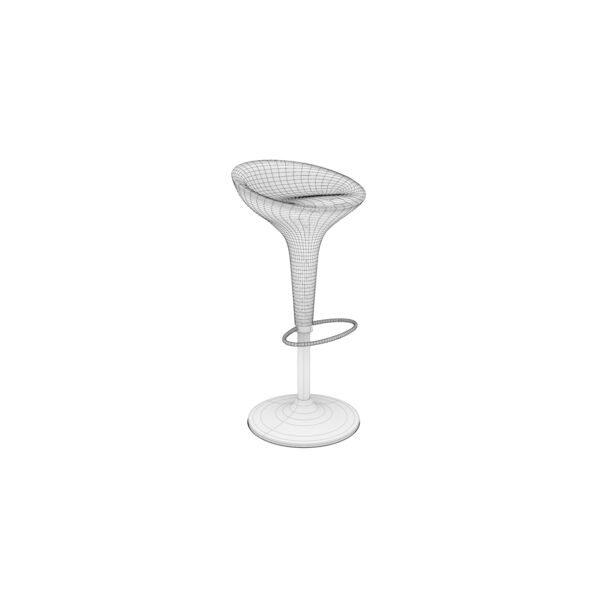 Magis Al Bombo Stool 3D model — clay shaded view