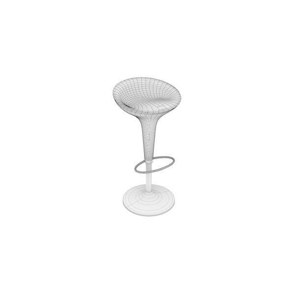Magis Bombo Stool 3D model — clay shaded view