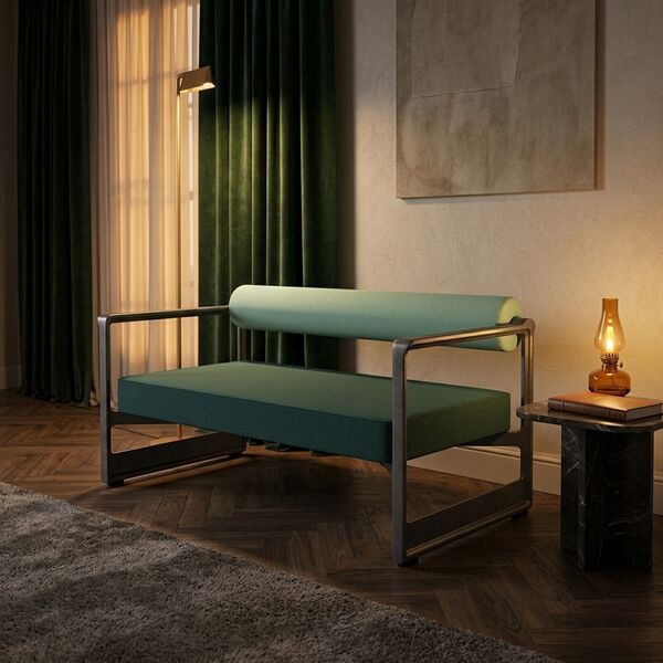 Brut 2 Seats Sofa 3D Model