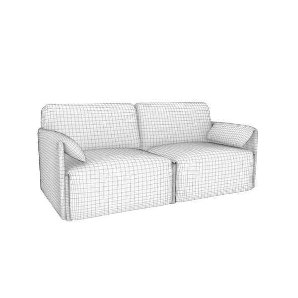 Costume 2 Seats Sofa 3D Model