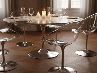 Kartell Ero S Chair 3D Model Refined Dining Room Interior