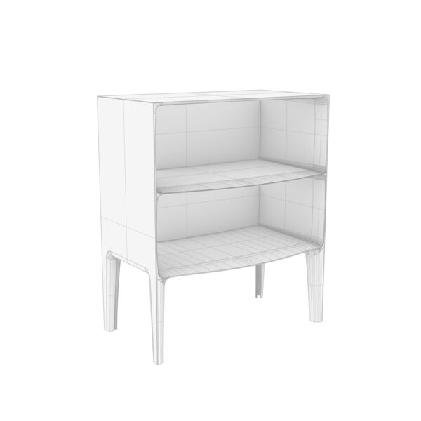 Kartell Ghost Buster Furniture 3D model — clay shaded view