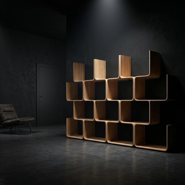 Magis Elysée Bookcase 3D model — styled interior scene