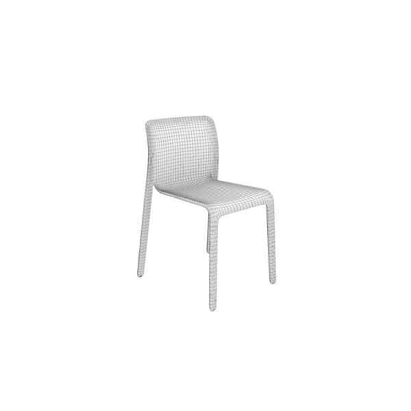 Magis Chair First 3D model — clay shaded view