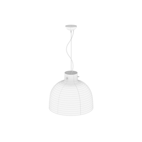 Kartell Bellissima Glossy 3D model — clay shaded view