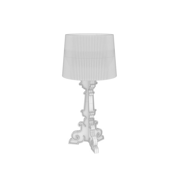 Kartell Bourgie 3D model — clay shaded view