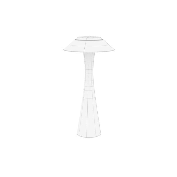 Kartell Space Outdoor 3D model — clay shaded view